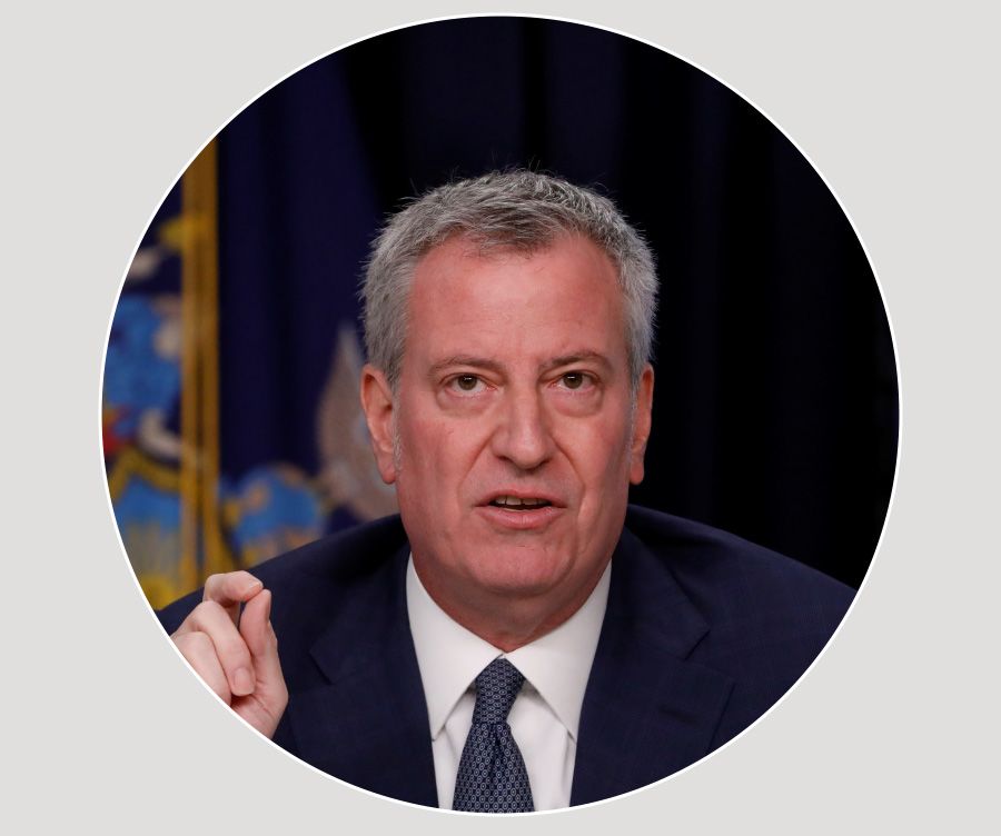 Portrait Bill de Blasio, Bürgermeister New York City