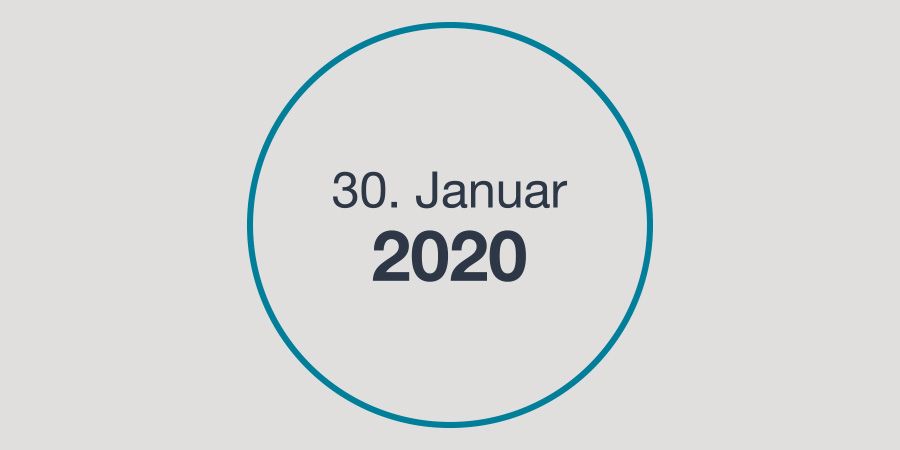 Es ist der 30. Januar 2020