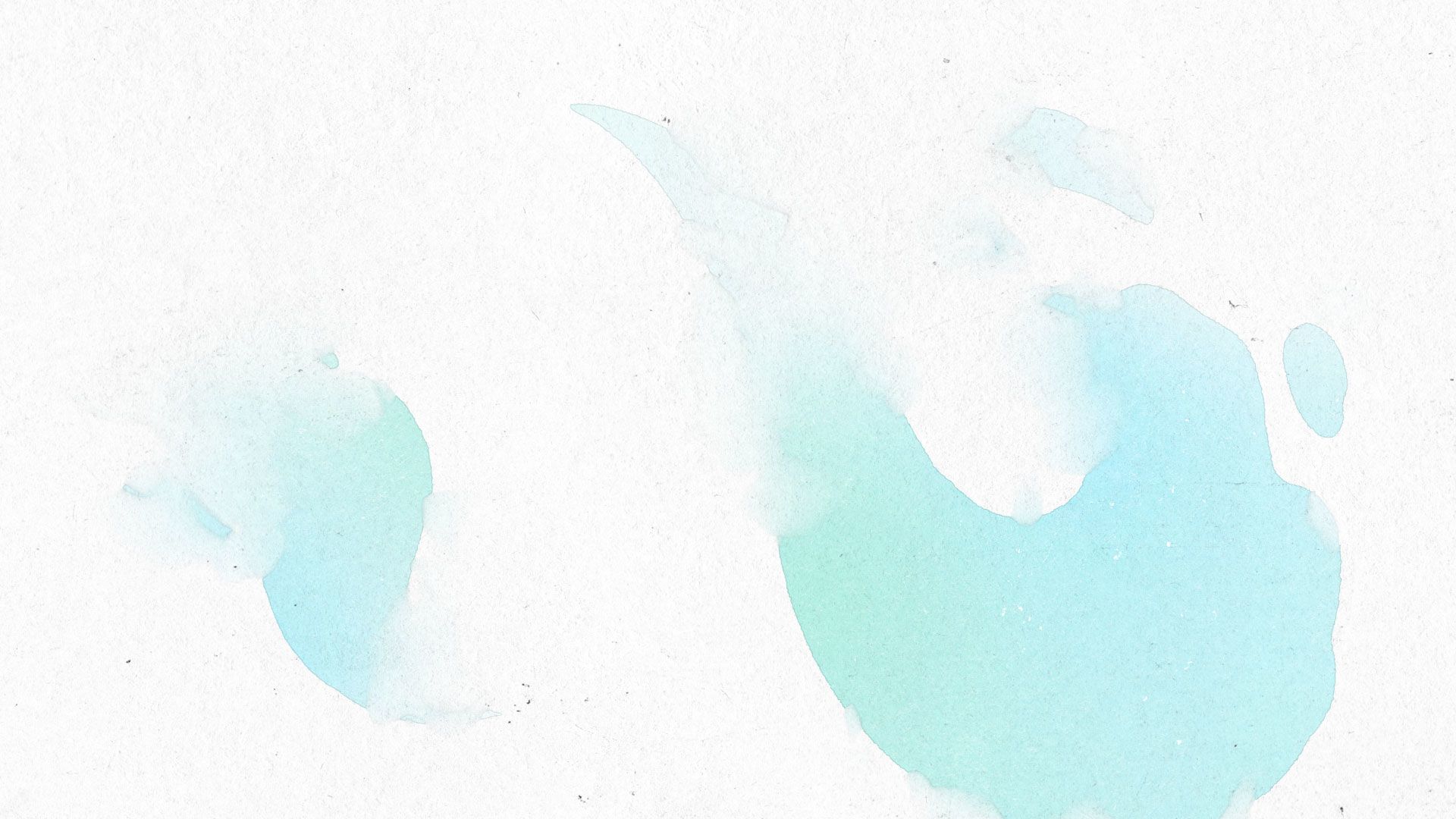 Blaue Wasserflecken auf Aquarellpapier.
